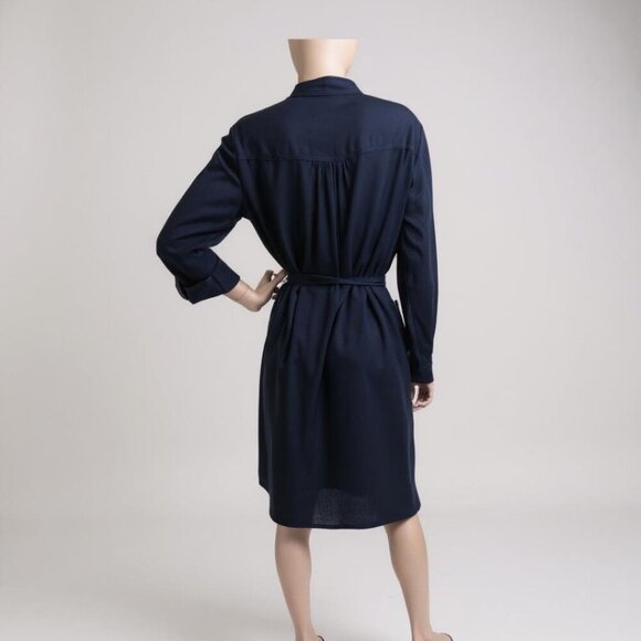 Michael Kors Long Sleeve Silk Finish Dress Size 6 - Picture 2 of 5